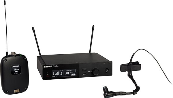 Shure SLXD14/98H Instrument Wireless Microphone System, Band G58 (470-514 MHz), Main