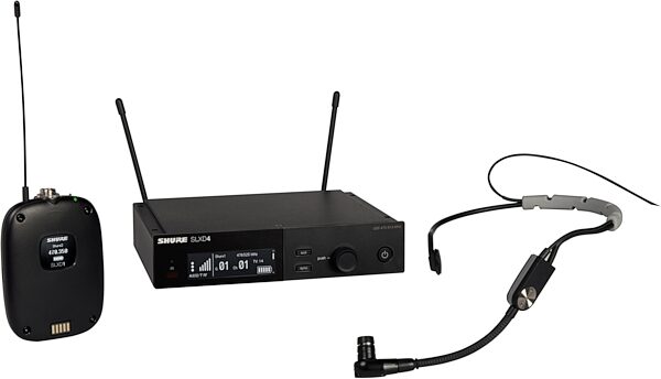 Shure SLXD14/SM35 Headset Wireless Microphone System, Band G58 (470-514 MHz), Main