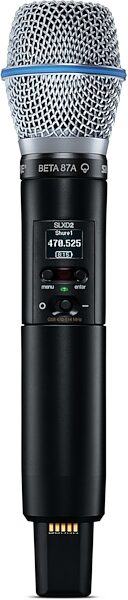 Shure SLXD24/B87A Beta 87A Vocal Wireless Microphone System, Band G58 (470-514 MHz), Detail Side