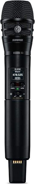 Shure SLXD24/K8B KSM8/B Vocal Wireless Microphone System, Band G58 (470-514 MHz), Warehouse Resealed, Detail Side