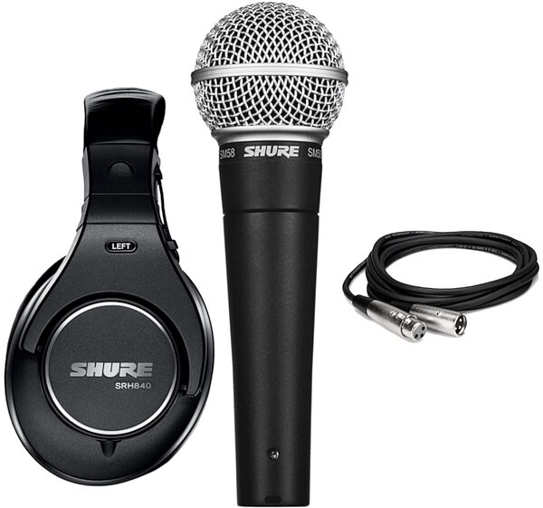 Shure SM58 Dynamic Handheld Microphone, Undergrad SM58/SRH840 Bundle, Main