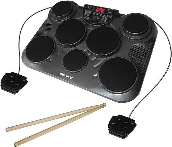 Singing Machine SMI1450 TableTop Electronic Drum Set, Main