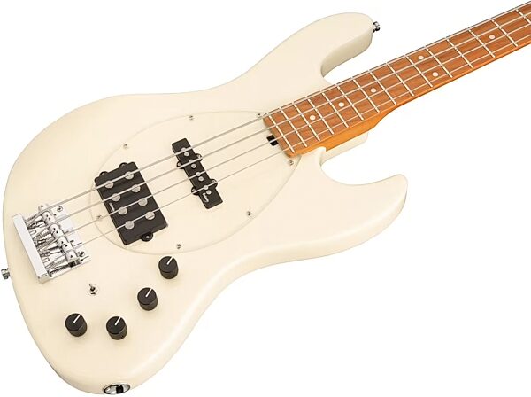 Sadowsky MetroExpress MJ4 Electric Bass, with Maple Fingerboard, Olympic White, Action Position Back