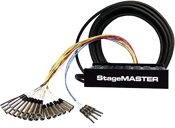 Pro Co SMC StageMASTER Audio Snake, 50 foot, SMN0804-FBQ50, 8 In x 4 Out, 24 In x 4 Out