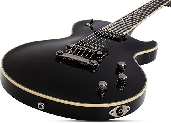 Schecter Solo-II Blackjack Electric Guitar, Gloss Black, Open Box (Very Good), Action Position Back