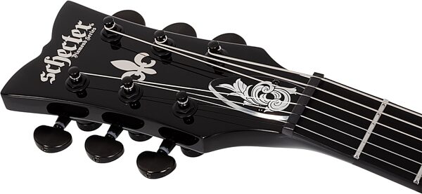 Schecter Solo II Przym Palladium Electric Guitar, Left-Handed, Gloss Black, Action Position Back