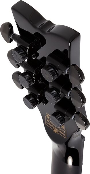Schecter Solo II Przym Palladium Electric Guitar, Left-Handed, Gloss Black, Action Position Back