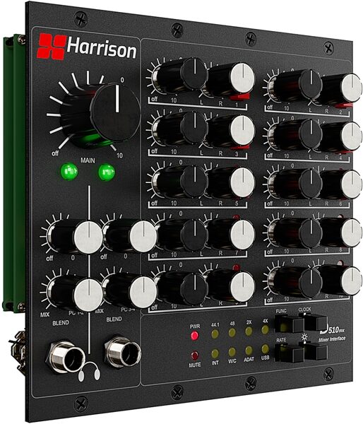 Harrison D510mx Mixer Interface Module for D510r 500 Series Chassis, New, Action Position Back