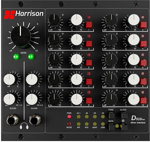 Harrison D510mx Mixer Interface Module for D510r 500 Series Chassis, New, Action Position Back