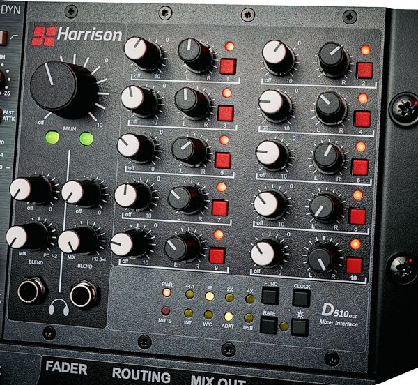 Harrison D510mx Mixer Interface Module for D510r 500 Series Chassis, New, Action Position Back