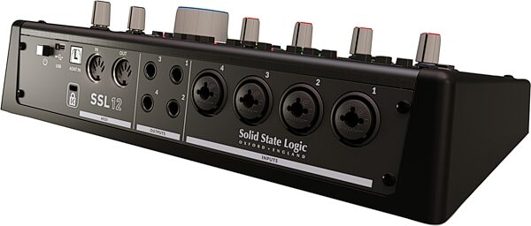 Solid State Logic SSL 12 12x4 USB-C Audio Interface, New, Action Position Back