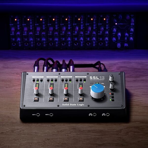 Solid State Logic SSL 12 12x4 USB-C Audio Interface, New, Action Position Back