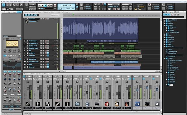 Cakewalk Sonar X1 Producer Music Production Software (Windows), Screenshot