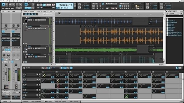 Cakewalk Sonar X2 Essential Music Production Software (Windows), Screenshot Main View