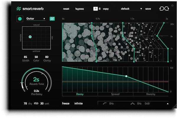 Sonible Smart:Reverb Audio Plug-in Software, Digital Download, Screenshot Front
