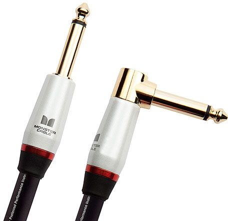 Monster Studio Pro 2000 Guitar Instrument Cable, with Angled End, Angle