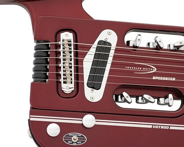 Traveler Speedster Hot Rod Electric Guitar with Gig Bag, Red Detail