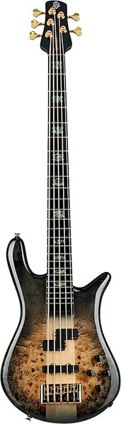 Spector Euro 5 Custom Bass Guitar (with Gig Bag), Natural Black Burst Gloss, Action Position Back