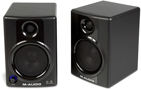 M-Audio Studiophile AV 30 Compact Desktop Monitor Speakers, Top