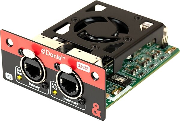 Allen and Heath SQ Dante 32x32 Network Card for SQ Mixers and AHM Processors, New, Action Position Back