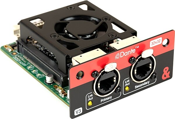 Allen and Heath SQ Dante 32x32 Network Card for SQ Mixers and AHM Processors, New, Action Position Back