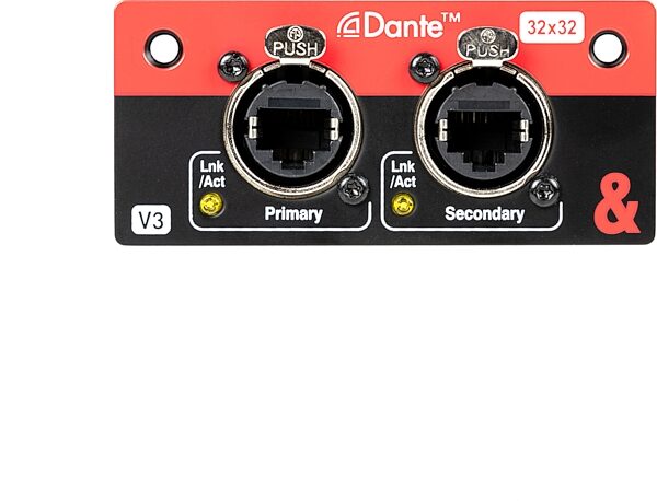 Allen and Heath SQ Dante 32x32 Network Card for SQ Mixers and AHM Processors, New, Action Position Back