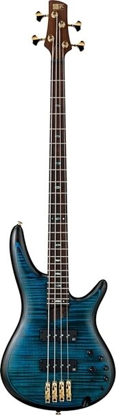 Ibanez SR1400E Premium Electric Bass (with Gig Bag), Deep Ocean Flat