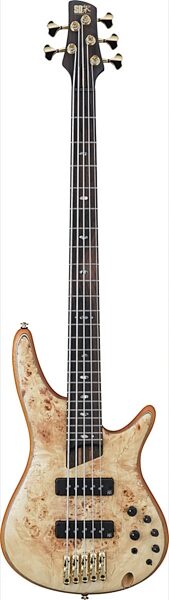 Ibanez SR1605E Electric Bass, 5-String (with Gig Bag), Natural