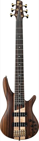 Ibanez SR1806E SR Premium Electric Bass, 6-String, Natural Flat