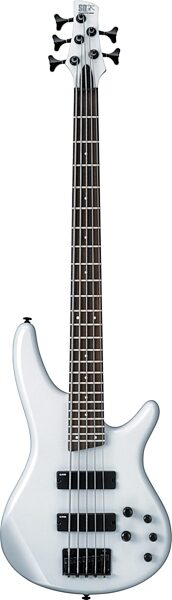 Ibanez SR255 Electric Bass, 5-String, Pearl White