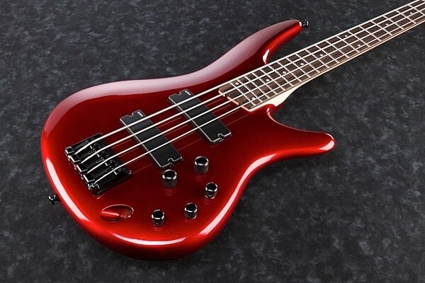 Ibanez SR300 Electric Bass Guitar, Candy Apple Red Body Top