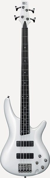 Ibanez SR300F Fretless Electric Bass, Pearl White
