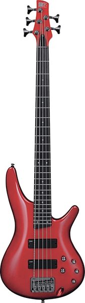 Ibanez SR305 5-String Electric Bass Guitar, Candy Apple