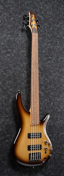 Ibanez SR375E Electric Bass, 5-String, Angled Side