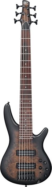 Ibanez SR406EBCW Electric Bass, 6-String, Natural Gray Burst Flat