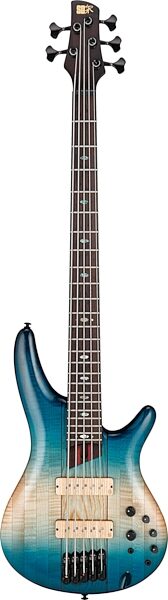 Ibanez SR5CMLTD Premium Electric Bass, 5-String (with Gig Bag), Action Position Back