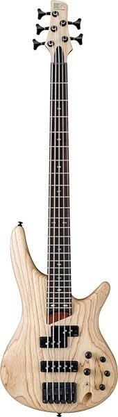 Ibanez SR655 Electric Bass, 5-String, Natural Flat