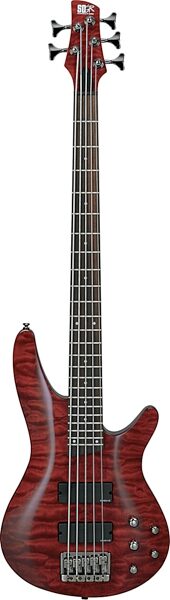 Ibanez SRA505 5-String Electric Bass, Black Berry