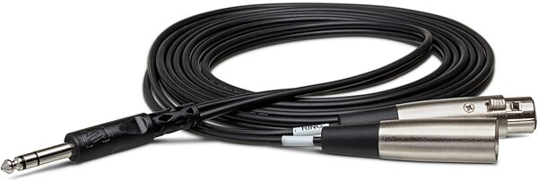 Hosa SRC-200 1/4-Inch TRS to XLR3 Male and XLR3 Female Insert Cable, 3 meter, Action Position Back