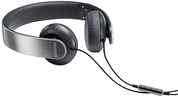 Shure SRH145m Plus On-Ear Headphones with Remote and Microphone, Angle