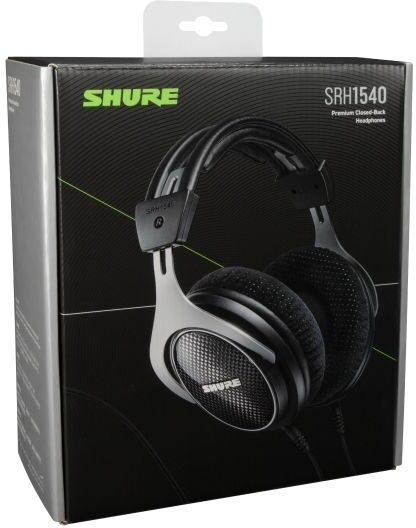 Shure SRH1540 Premium Closed-Back Headphones, Black, Detail Side