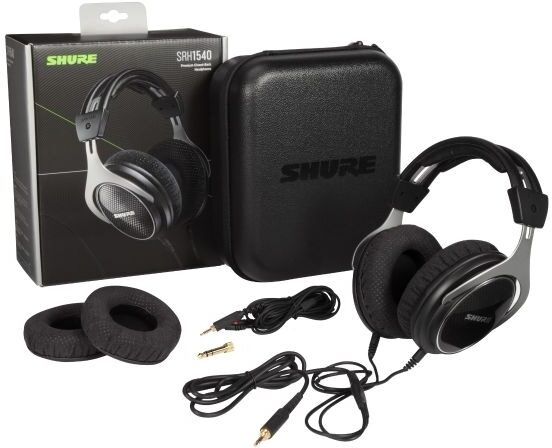 Shure SRH1540 Premium Closed-Back Headphones, Black, Detail Side
