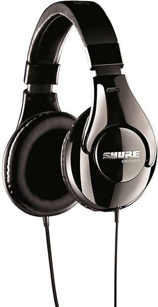 Shure SRH240A Studio Headphones, Black, Main