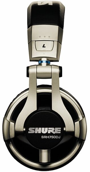 Shure SRH750DJ Professional DJ Headphones, New, Side