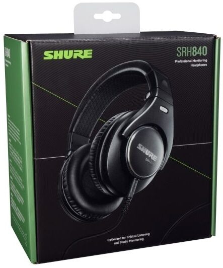 Shure SRH840 Professional Monitoring Headphones, Detail Side