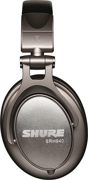 Shure SRH940 Headphones, Silver, Detail Side
