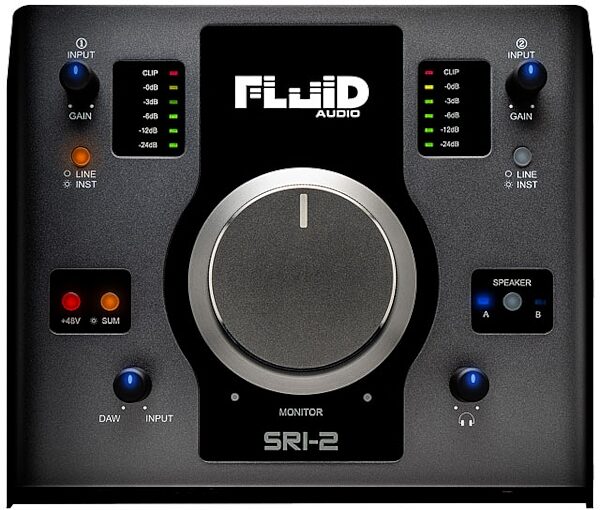 Fluid Audio SRI-2 2X2 USB Audio Interface, New, Top