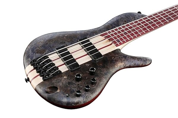 Ibanez SRSC805 Electric Bass, 5-String, Deep Twilight Flat Body Top