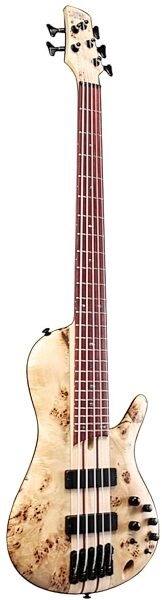 Ibanez SRSC805 Electric Bass, 5-String, Natural Flat Tilt Side