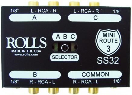 Rolls SS32 Mini Route 3 Stereo Switcher, Main